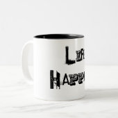 Tasse 2 Couleurs Coupe "Life Happs" (Devant gauche)