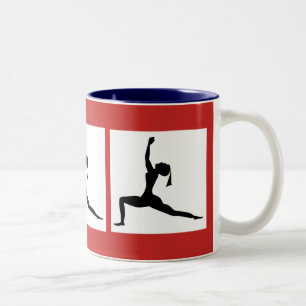 Tasse 2 Couleurs Coupe Red Blue Coffee