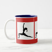 Tasse 2 Couleurs Coupe Red Blue Coffee (Gauche)