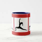 Tasse 2 Couleurs Coupe Red Blue Coffee (Centre)