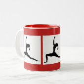 Tasse 2 Couleurs Coupe Rouge de café (Devant gauche)