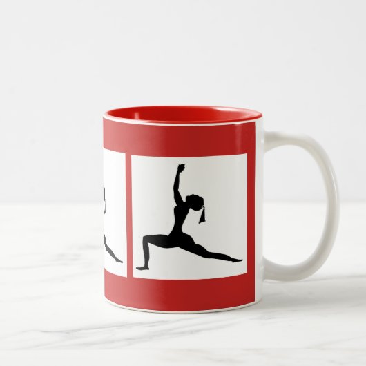 Tasse 2 Couleurs Coupe Rouge de café (Droit)