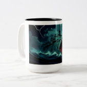 Tasse 2 Couleurs Coupe "Salutations de l'Abysse" (Devant gauche)