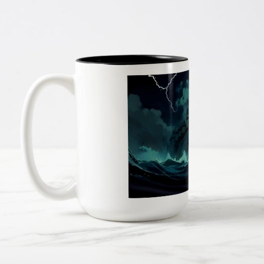 Tasse 2 Couleurs Coupe "Salutations de l'Abysse" (Gauche)