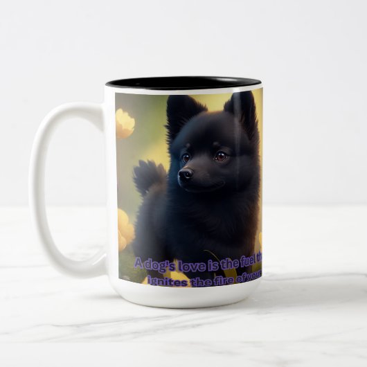 Tasse 2 Couleurs Coupe Schipperke (Gauche)