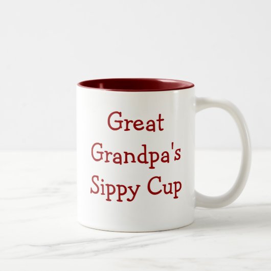 Tasse 2 Couleurs Coupe sippy de Grand-papy (Droit)