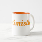 Tasse 2 Couleurs Coupe Soyez optimiste (Devant droit)