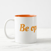 Tasse 2 Couleurs Coupe Soyez optimiste (Gauche)