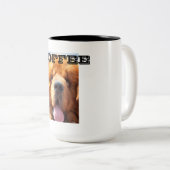 Tasse 2 Couleurs Coupe Tibétaine de mastiff (Devant droit)