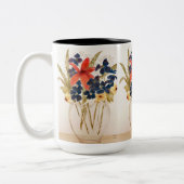 Tasse 2 Couleurs Couper le vase des fleurs (Gauche)