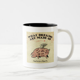 TASSE 2 COULEURS COUPES DE PIG VOLANT