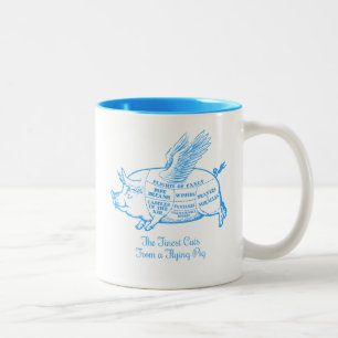 Tasse 2 Couleurs Coupes de porc volantes