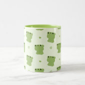 Tasse 2 Couleurs Couple de grenouille mignonne (Centre)
