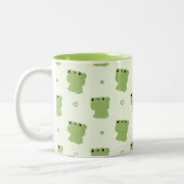 Tasse 2 Couleurs Couple de grenouille mignonne (Gauche)