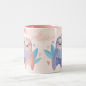 Tasse 2 Couleurs Couple de Sloth (Centre)