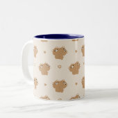 Tasse 2 Couleurs Couple d'ours Brown mignon (Devant gauche)