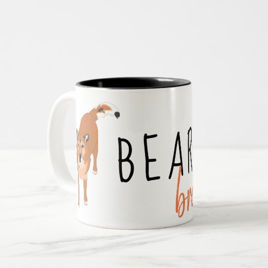 Tasse 2 Couleurs Coupure d'ours (Devant gauche)