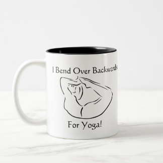 Tasse 2 Couleurs Courbure plus de vers l'arrière pour le yoga drôle