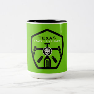 Tasse 2 Couleurs Coureur de club de vélo gravel