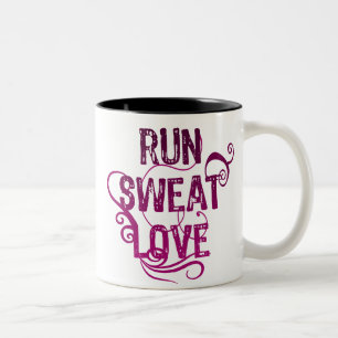 Tasse 2 Couleurs Courez l'amour de sueur