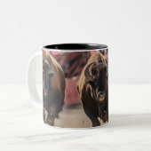 Tasse 2 Couleurs Courir les taureaux (Devant gauche)