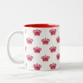 Tasse 2 Couleurs Couronne 01 - Jaune sur le blanc (Gauche)