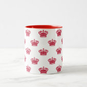 Tasse 2 Couleurs Couronne 01 - Jaune sur le blanc (Centre)
