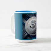 Tasse 2 Couleurs Couronne d'Argent (Devant gauche)