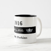 Tasse 2 Couleurs Couronne de reconstitution historique de style de (Devant droit)