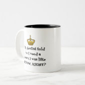TASSE 2 COULEURS COURONNE DENTISTE (Devant gauche)