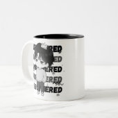 Tasse 2 Couleurs Couronne imperturbable Chibi graphique relatable (Devant gauche)
