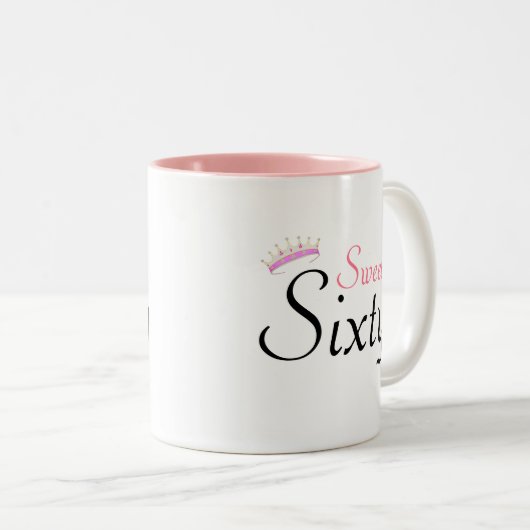 Tasse 2 Couleurs Couronne moderne Sweet Sixty (Devant droit)