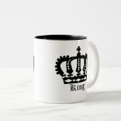Tasse 2 Couleurs Couronne noire (Devant droit)