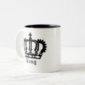 Tasse 2 Couleurs Couronne noire (Devant gauche)