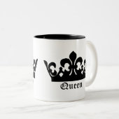 Tasse 2 Couleurs Couronne noire (Devant droit)