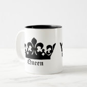 Tasse 2 Couleurs Couronne noire (Devant gauche)