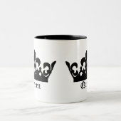 Tasse 2 Couleurs Couronne noire (Centre)