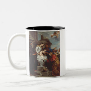 Tasse 2 Couleurs Couronnement de sainte Rosalie par Antoine van Dyc