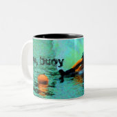 Tasse 2 Couleurs cours de slalom de waterski, oh, balise ! (Devant gauche)