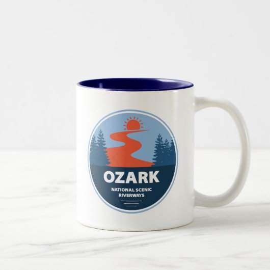 Tasse 2 Couleurs Cours d'eau Pittoresque national d'Ozark (Droit)