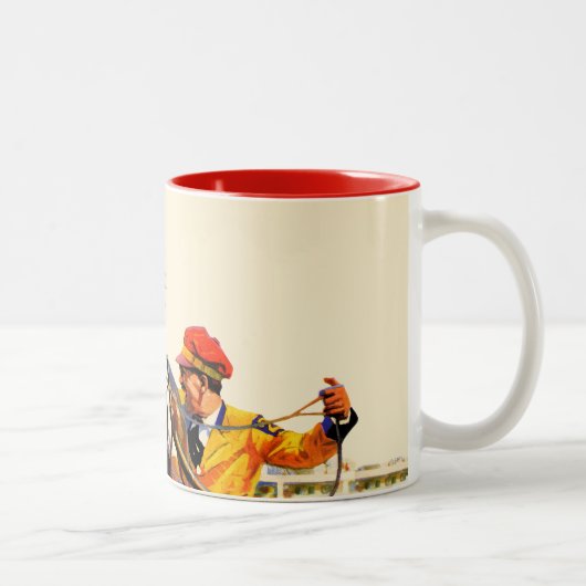 Tasse 2 Couleurs Course de harnais (Droit)