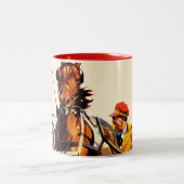 Tasse 2 Couleurs Course de harnais (Centre)