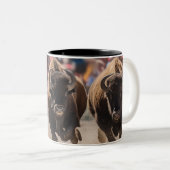 Tasse 2 Couleurs Course de taureaux (Devant droit)