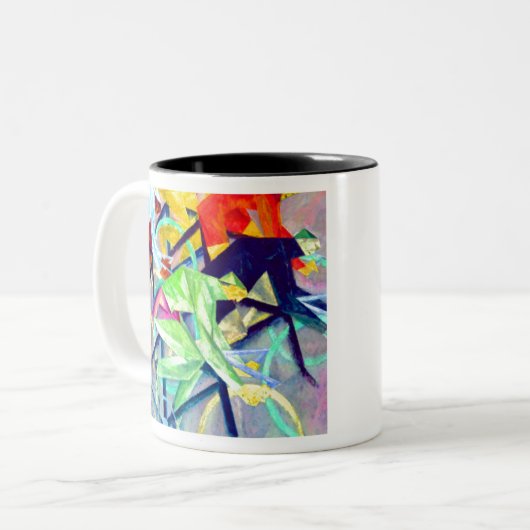 Tasse 2 Couleurs Course de vélo Lyonel Feininger (Devant gauche)