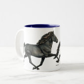 Tasse 2 Couleurs Course hippique islandaise Gletta (Devant gauche)