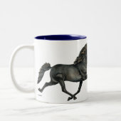 Tasse 2 Couleurs Course hippique islandaise Gletta (Gauche)