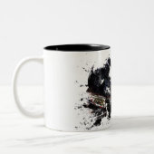 Tasse 2 Couleurs Course Moto-x (Gauche)