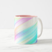 Tasse 2 Couleurs Courses de brosse d'arc-en-ciel (Devant droit)