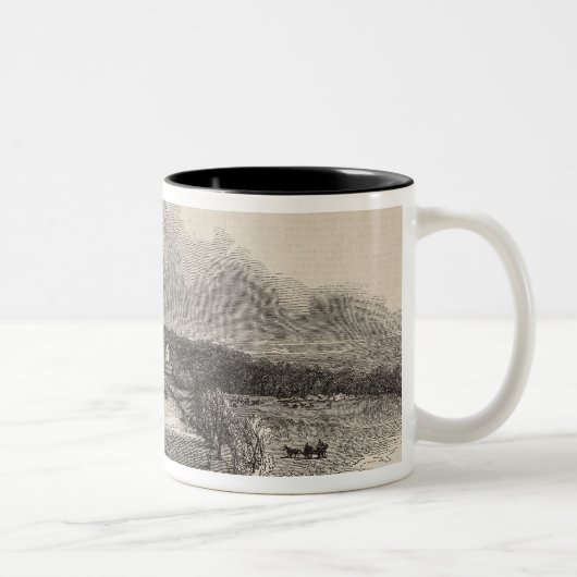 Tasse 2 Couleurs Courses de Goodwood : le cours (Droit)