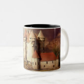 Tasse 2 Couleurs Courte médiévale du château (Devant droit)